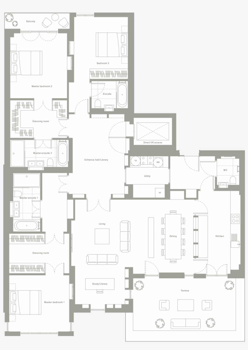 Apt-37 - Floor Plan, transparent png