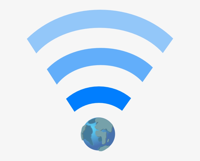 Symbol With Earth Clip Art At Clker - Wifi Symbol Clipart, transparent png