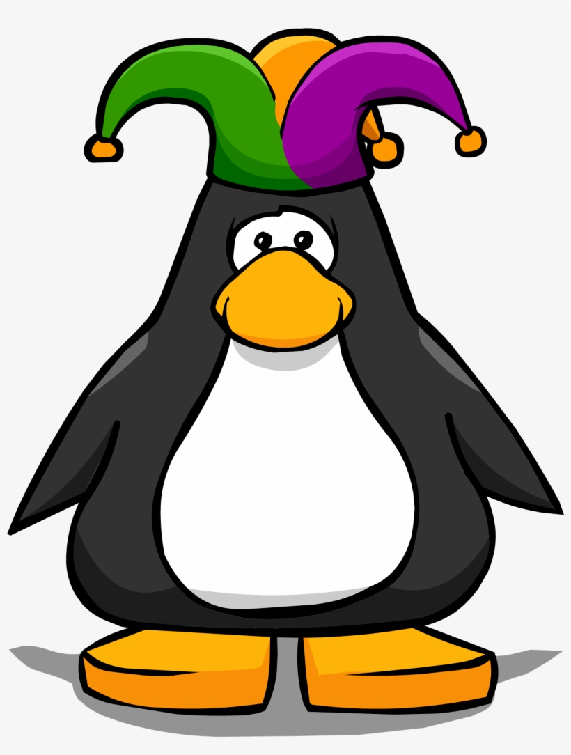 Court Jester Hat From A Player Card - Club Penguin Penguin, transparent png