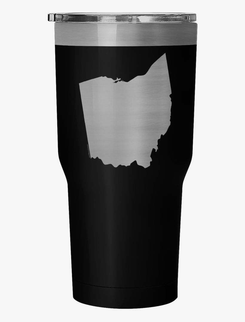 Ohio State Shape Outline White 30 Ounce Vacuum Tumbler - Horse, transparent png
