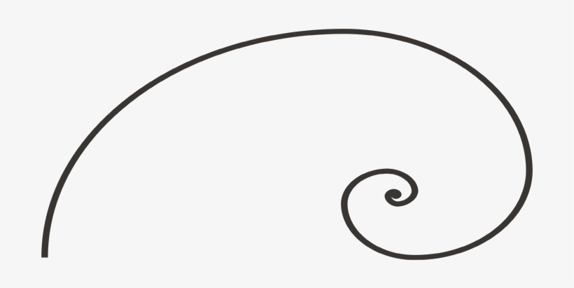Fibonacci Spiral Simple - Golden Spiral, transparent png