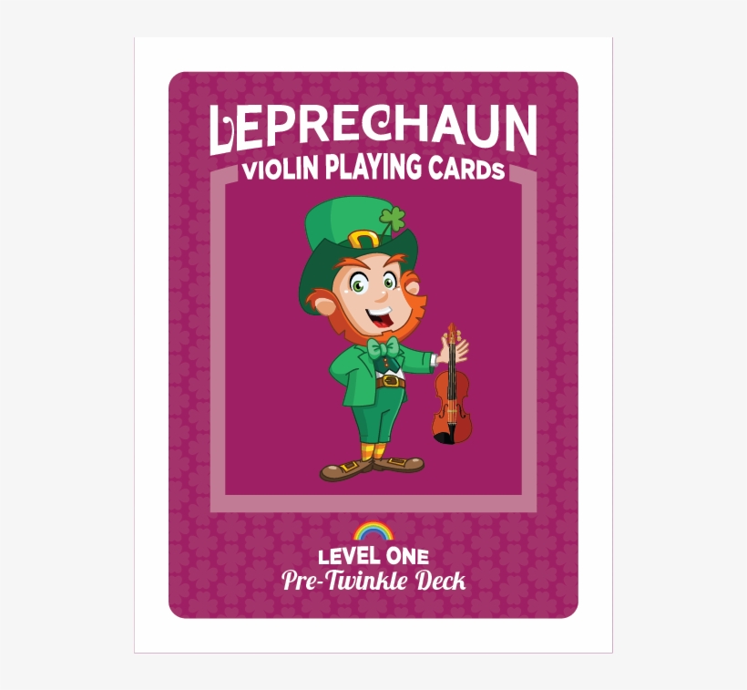 Leprechaun Violin Playing Cards, transparent png
