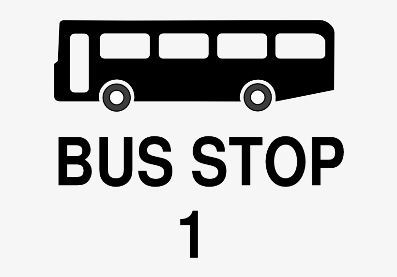 Picture Black And White Clip Art At Clker Com Vector - Bus Stop Png, transparent png