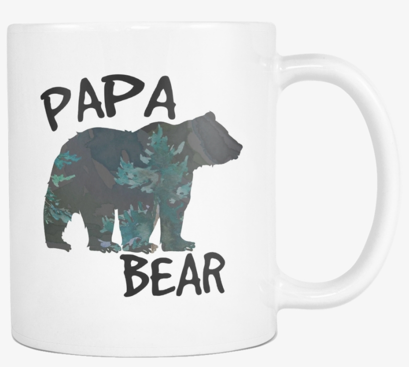 Papa Bear Forest Silhouette Coffee Mugs - Animal Farm Adventure Park, transparent png