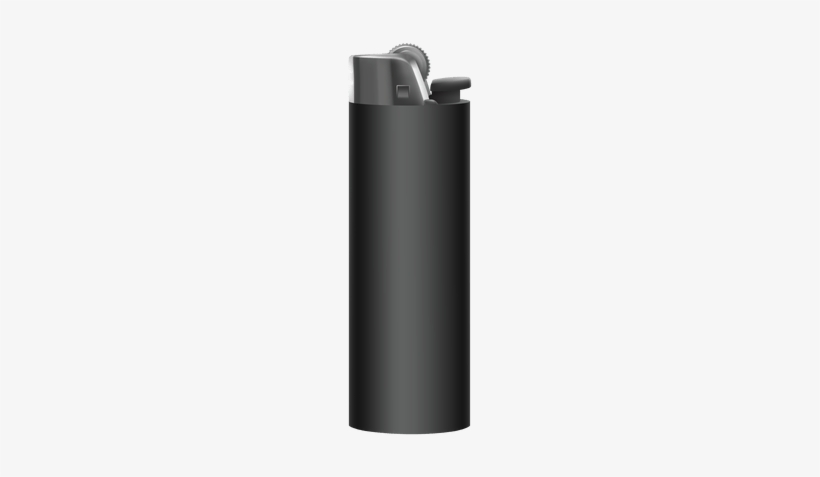 Plastic Lighter Black - Lighter Png, transparent png