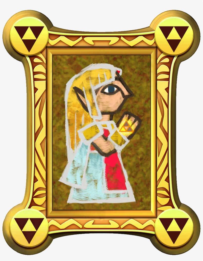 Princess Zelda Painting, transparent png