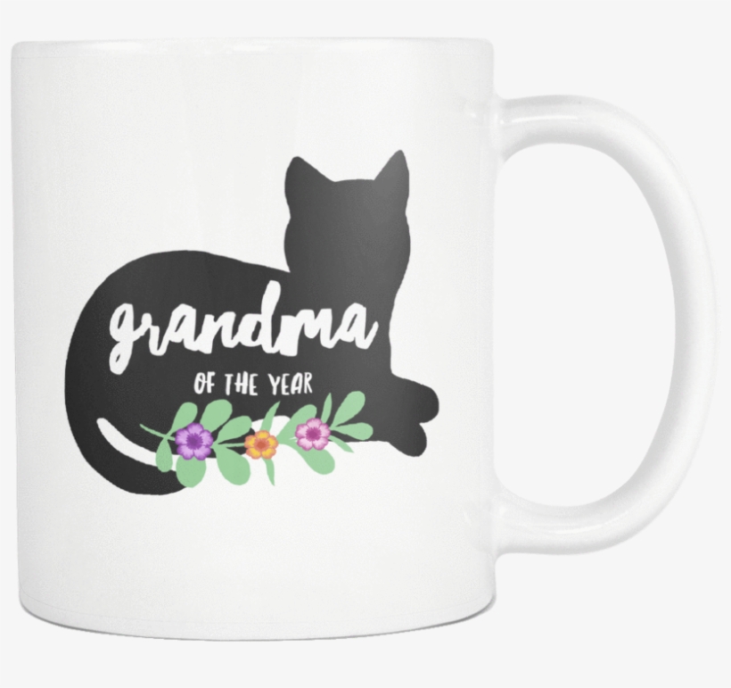 Grandma Of The Year Silhouette Mug - Mug, transparent png