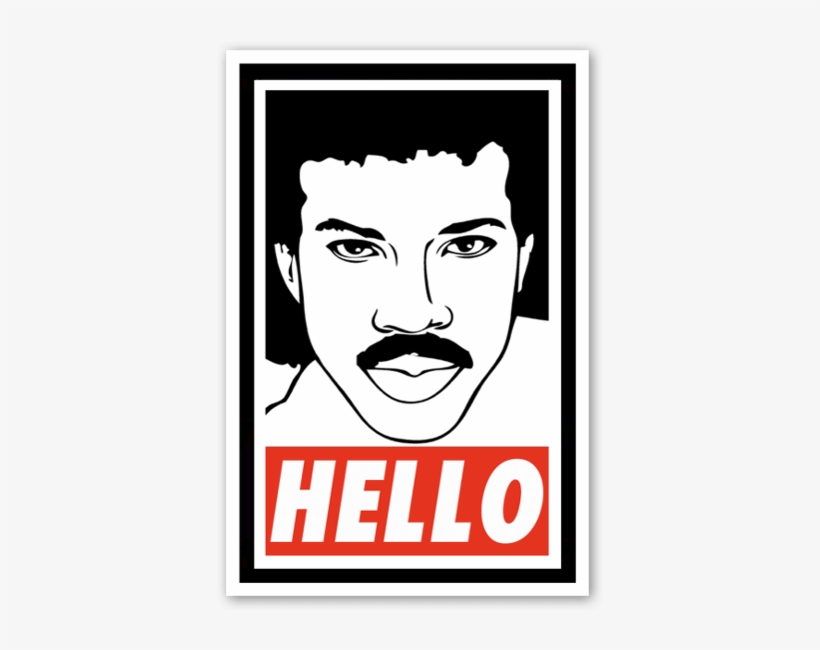 Obey Lionel Sticker - Lionel Richie, transparent png