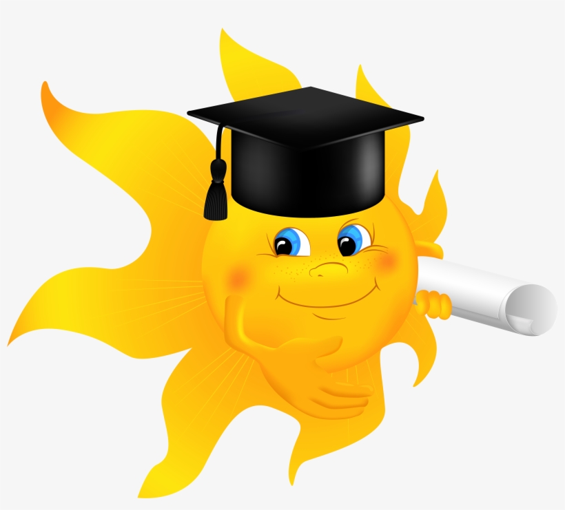 With Diploma Png Image Gallery Yopriceville High - Sun With Graduation Cap, transparent png