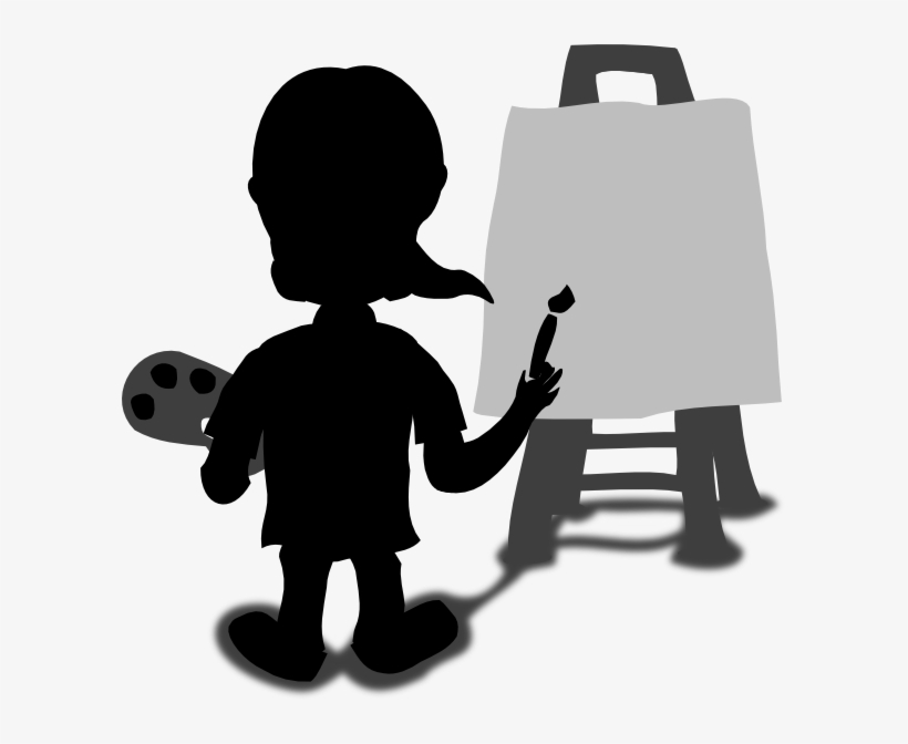 Cartoon Character Painting Blank Slate Svg Clip Arts, transparent png