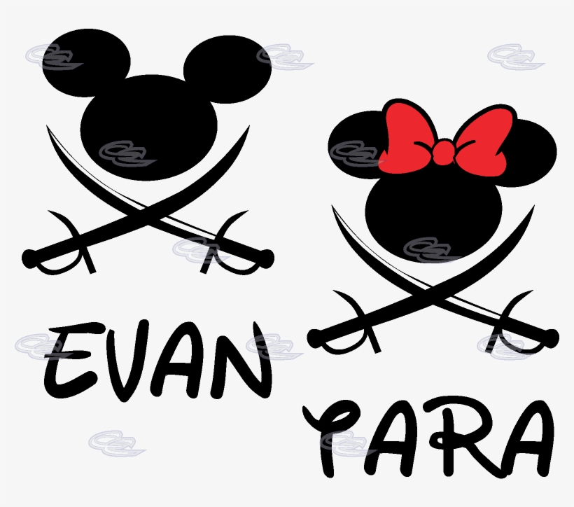 Pirate Matching Couple Shirts With Names Disney Mickey - Can Dream It You Can, transparent png