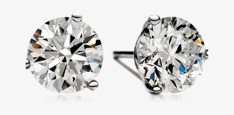 Diamond Stud Earrings Png, transparent png