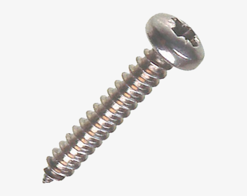 Pan Head Stainless Screw, transparent png