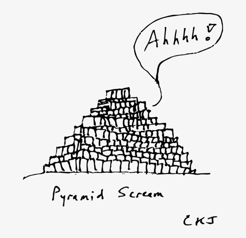 Pyramid Scream, transparent png