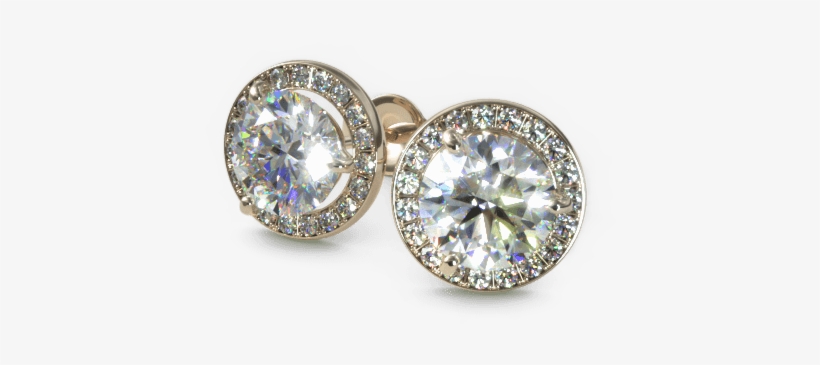 Handmade Diamond Pavé Halo Frame - Diamond, transparent png