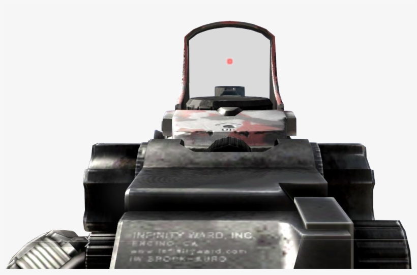 Scar-h Red Dot Sight Ads Mw2 - Red Dot Sight Black Ops 2, transparent png