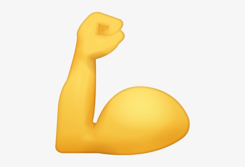 Post - Flexed Biceps Emoji, transparent png