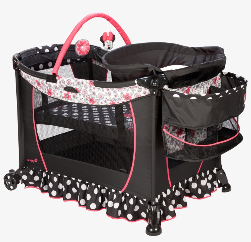 The Care Center Play Yard Includes A Diaper Changing - Baby Shower Ideas For Girls Minnie Mouse, transparent png