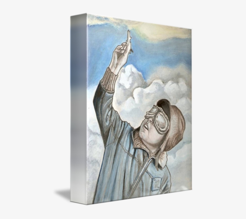 Pilot Drawing Watercolor Jpg Free Download - Aviator Oil Painting, transparent png