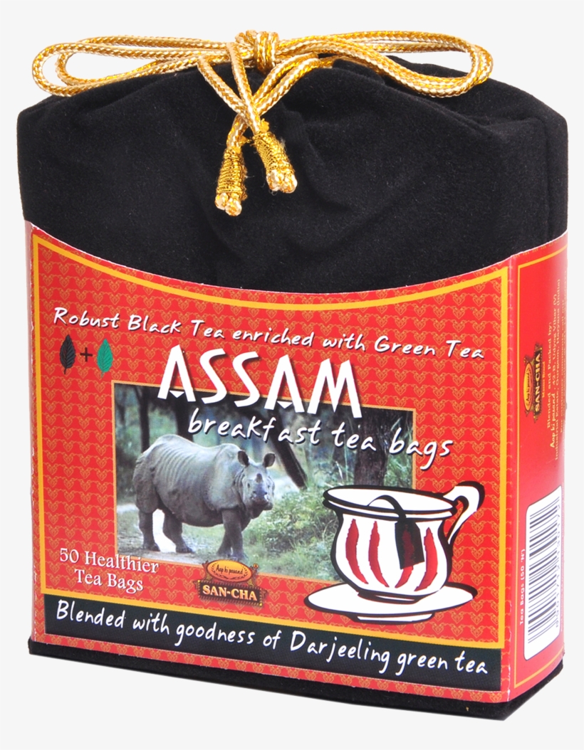 Assam Breakfast Tea Bags In Deep Black Velvet Packaging - Assam Tea Bags, transparent png