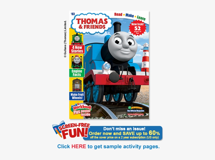 Thomas & Friends Magazine - Thomas And Friends 2018 Magazine, transparent png