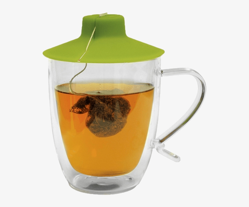 Double Wall Glass Mug With Tea Bag Buddy - Tea Bag Buddy, transparent png
