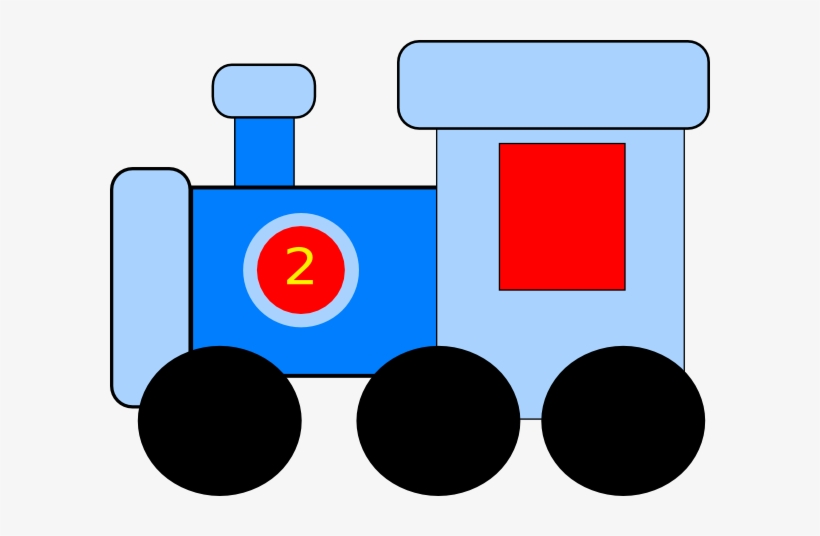 Train Clipart For Kid Png - Blue Train Clipart, transparent png