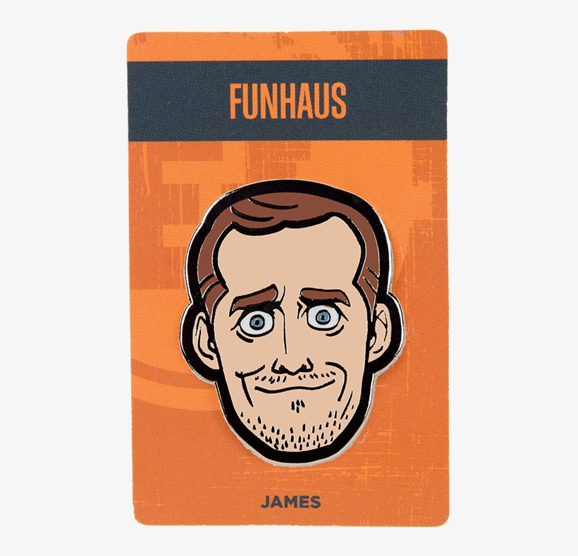 Funhaus James Enamel Pin Funhaus James Enamel Pin - Lapel Pin, transparent png
