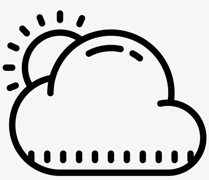 Partly Cloudy Day Icon - Cloud, transparent png