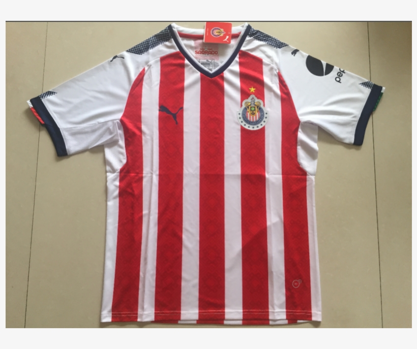 17-18 Chivas Home - Polo Shirt, transparent png