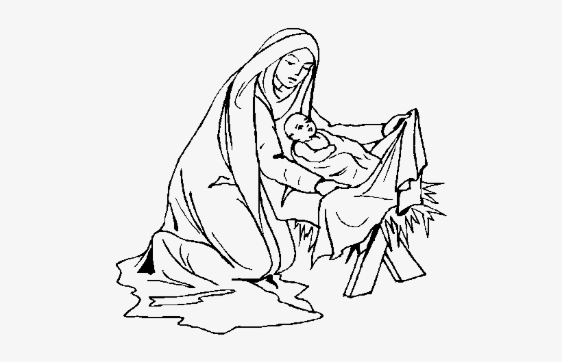 Nacimiento De Jesus Dibujo, transparent png