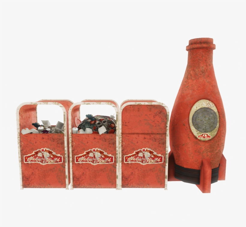 Trashcans-nukaworld - Fallout 4: Nuka-world, transparent png