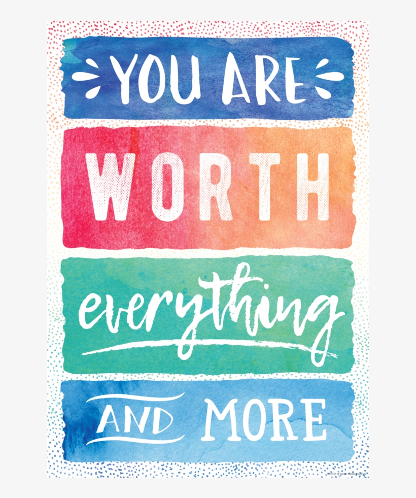 Tcr7560 You Are Worth Everything And More Positive - Nothing Is Impossible By Passion Imagination Journals, transparent png