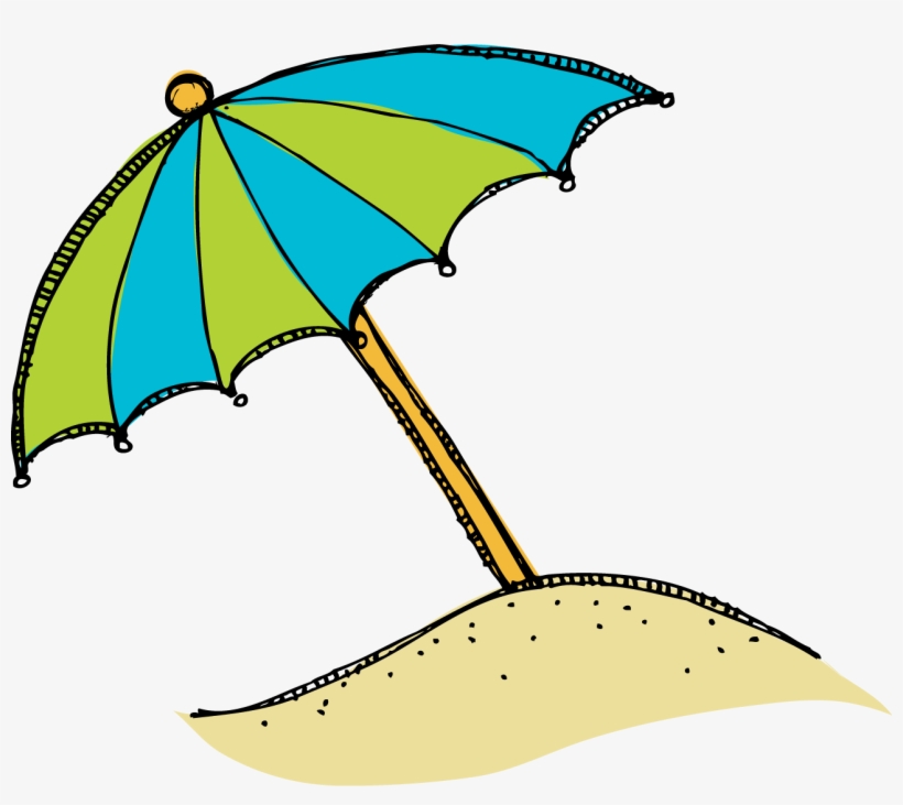 Beach Umbrella Clipart - Sun Umbrella Clip Art, transparent png