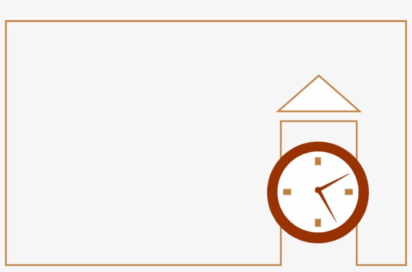 Free Stock Photo Illustration Of A Frame Clock Border Clip Art