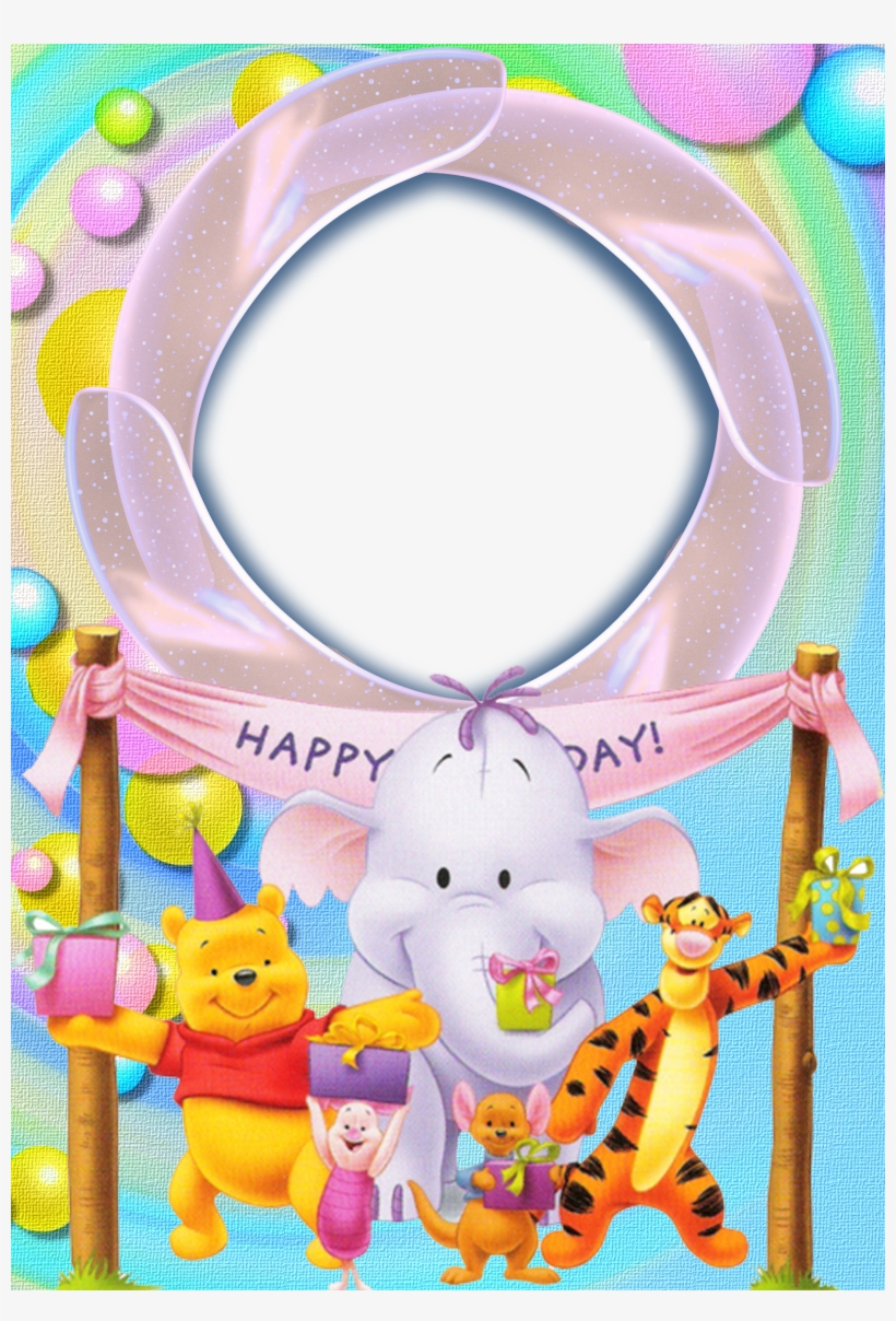 Winnie The Pooh And Tiger Png Free Clipartu200b - Happy Birthday With Winnie Pooh, transparent png
