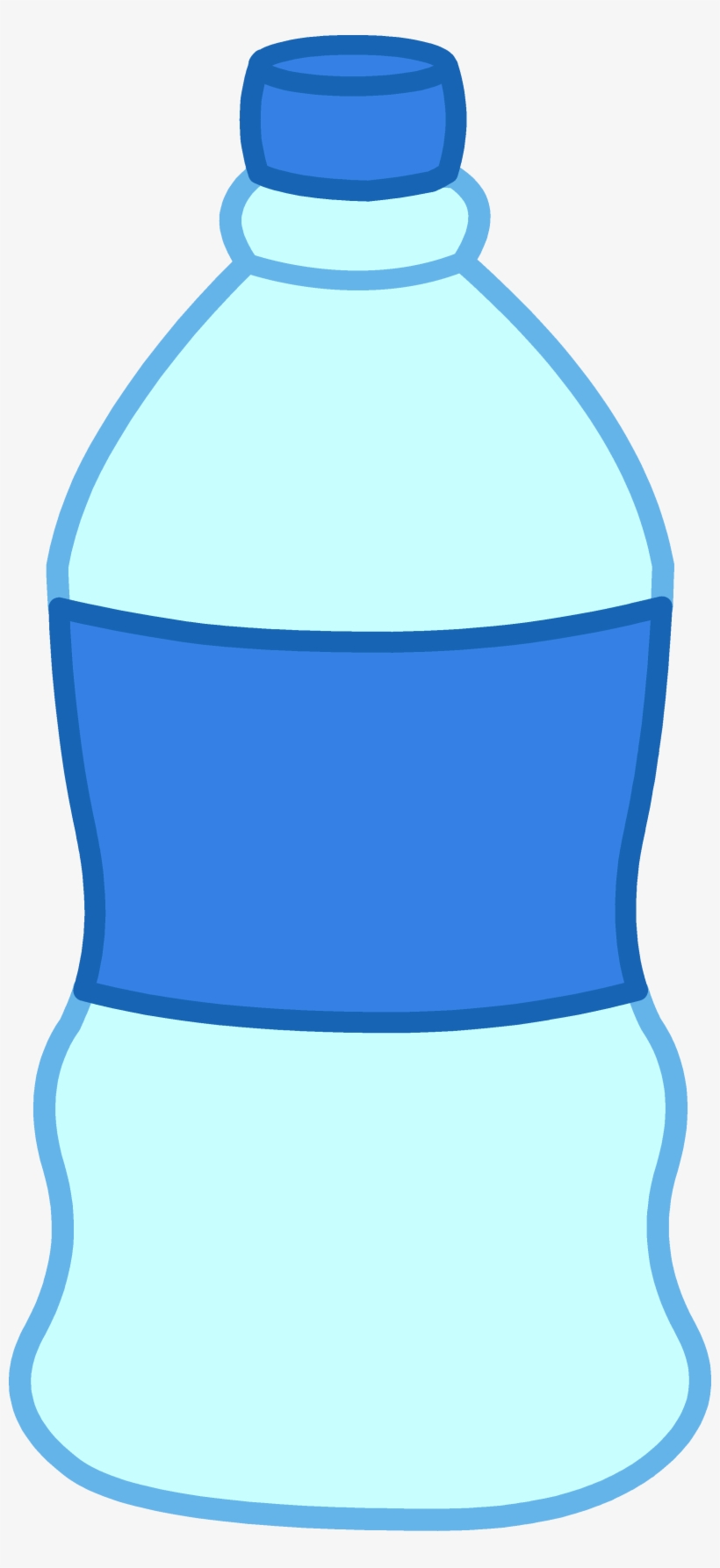 Bottle In The Water Beach Clipart - Plastic Clip Art Water Bottle, transparent png