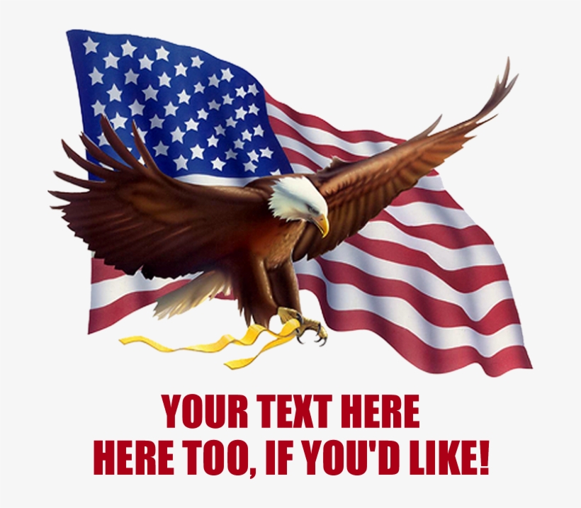 Personalized American Flag Eagle Saying Shot Glass - American Patriotism Pillow Case, transparent png