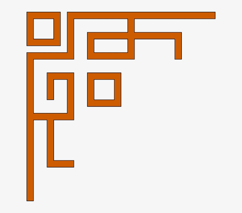Decoration, Border, Frame, Greek - Chinese Border Clip Art, transparent png
