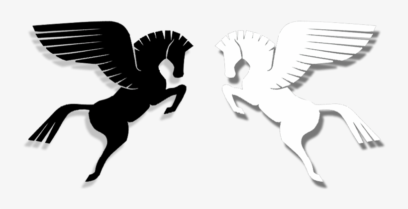 Pegasus Clipart Greek - Pegasus Pictures In Black And White, transparent png