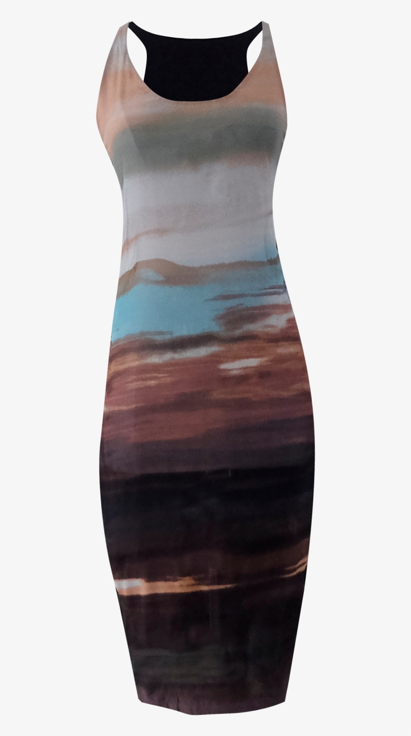Sunset Tank Dress By British Steele - Dress, transparent png