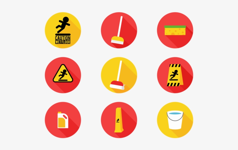 Wet Floor Sign Flat Icons - Icon, transparent png