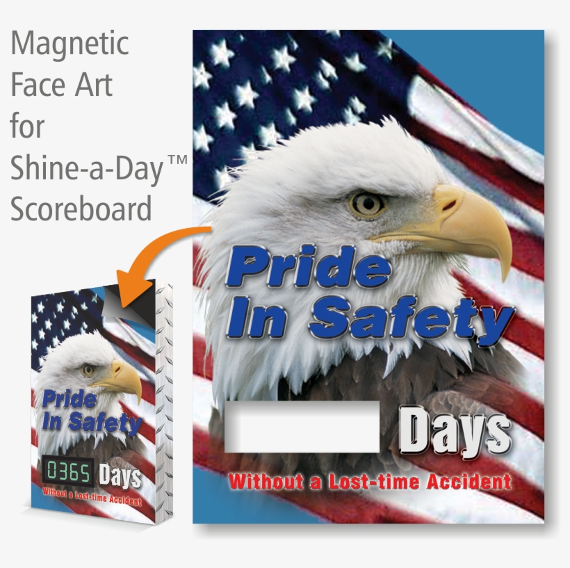 Pride In Safety Scoreboard Magnetic Face, American - Accuform Edp606 Visual Edge Magnetic Changeable Face, transparent png