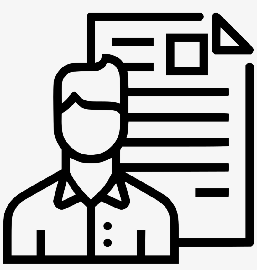 Man Resume Document Employee Shortlisted Portfolio - Website Visitor, transparent png