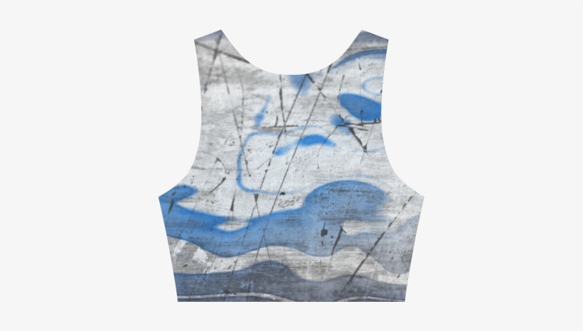Watercolor Graffiti Women's Crop Top - Active Tank, transparent png