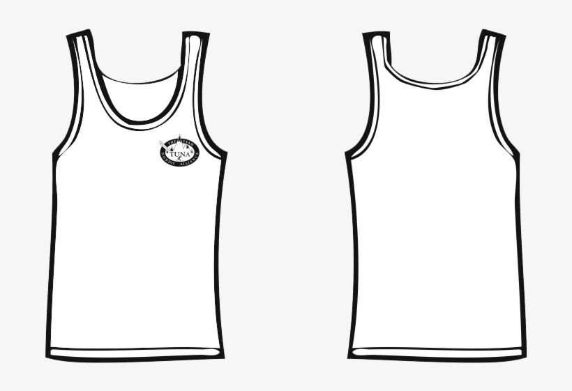 Tuna White Tank Top - White Tank Tops Png, transparent png