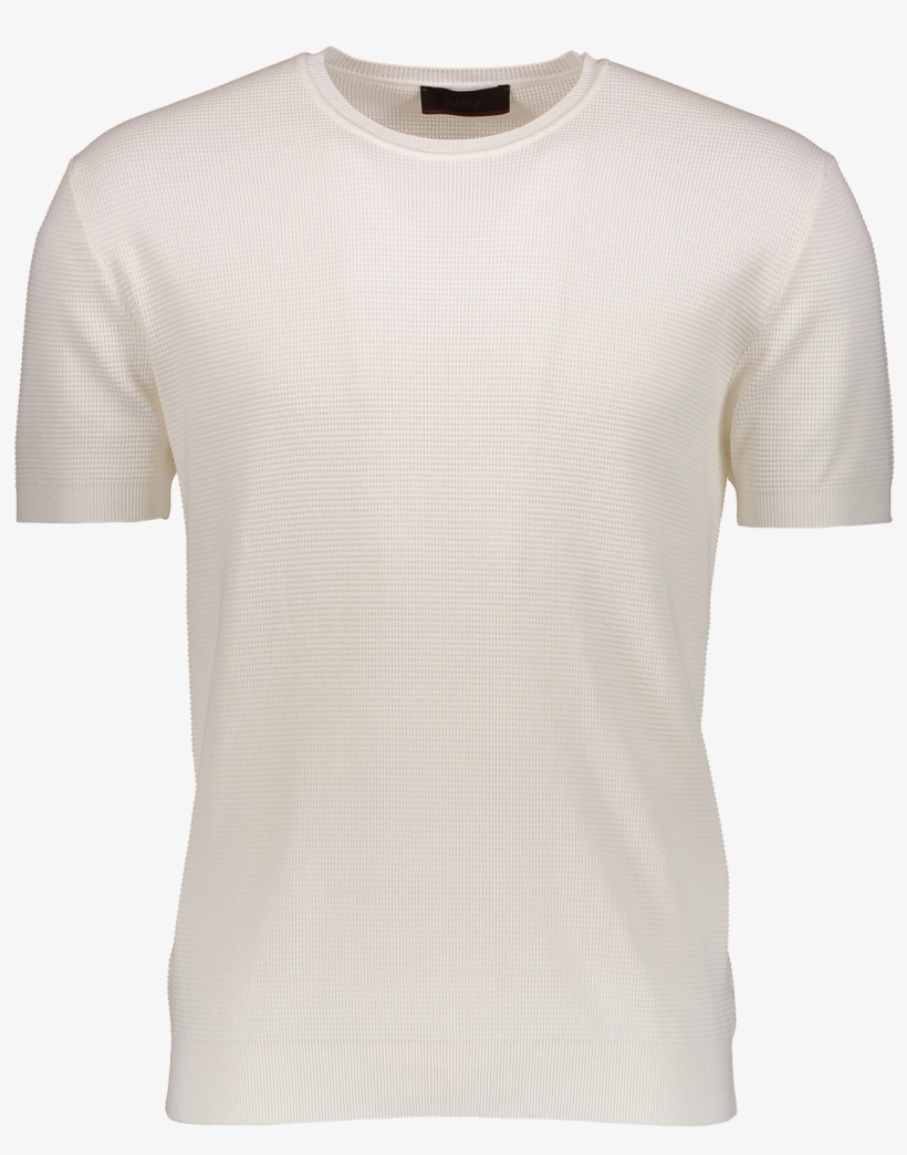 Short Sleeve Cotton Texture Tee White - Sleeve, transparent png