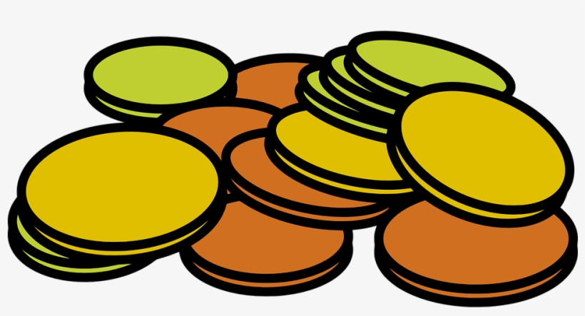 Coins Money Stack Cash Credit Currency Fin - Clipart Coins, transparent png