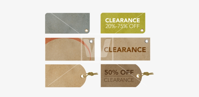 Clearance Retro Labels Png - Portable Network Graphics, transparent png