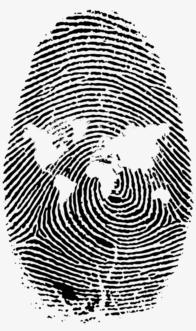 This Free Icons Png Design Of World Map Finger Print, transparent png